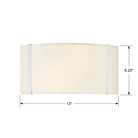Crystorama - FUL-902-PN - Deux lumières Murale - Fulton - Nickel poli
