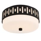 Crystorama - KEA-B8200-BF - Deux lampes Plafonnier - Keaton - Forgé en noir