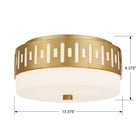Crystorama - KEA-B8200-VG - Deux lampes Plafonnier - Keaton - Or vibrant