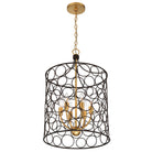 Crystorama - STM-B5106-BZ-GA - Six Light Mini Chandelier - Stemmons - Bronze + Antique Gold