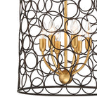 Crystorama - STM-B5106-BZ-GA - Six Light Mini Chandelier - Stemmons - Bronze + Antique Gold