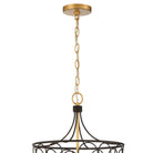 Crystorama - STM-B5106-BZ-GA - Six Light Mini Chandelier - Stemmons - Bronze + Antique Gold