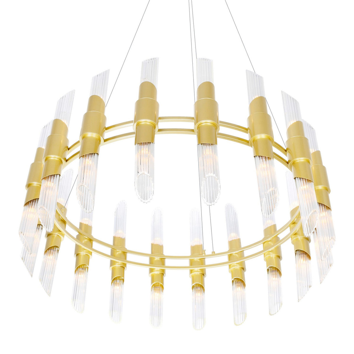 CWI Lighting Canada - 1269P40-36-602 - 36 Light Chandelier - Croissant - Satin Gold