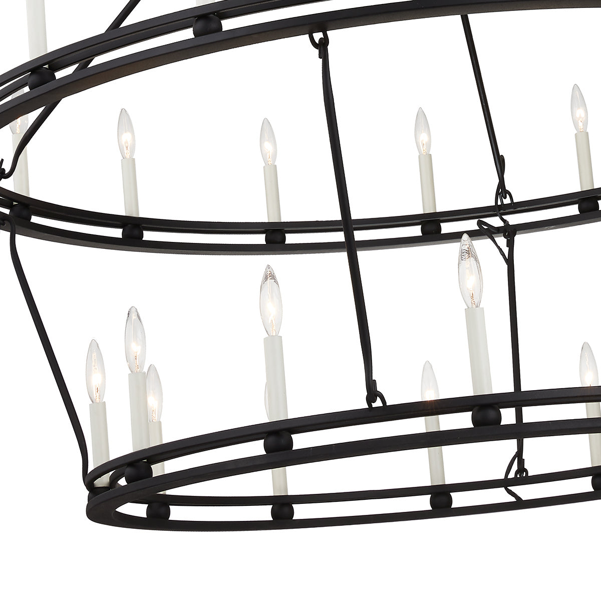 Troy Lighting Canada - F6235-TBK - 28 lampes Suspendu - Sutton - Noir texturé