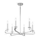 Savoy House - 1-2450-6-109 - Six Light Chandelier - Torino - Polished Nickel