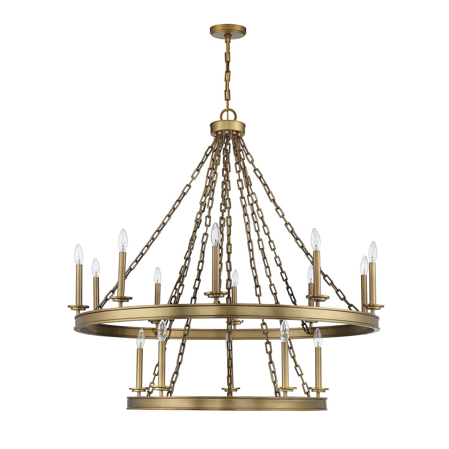 Savoy House - 1-4406-15-322 - 15 Light Chandelier - Seville - Warm Brass