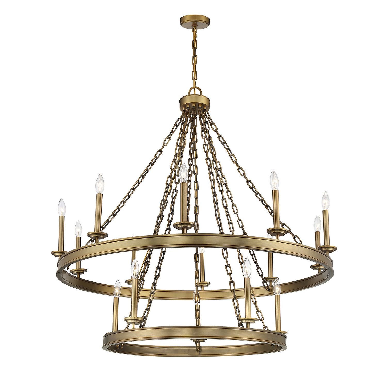 Savoy House - 1-4406-15-322 - 15 Light Chandelier - Seville - Warm Brass