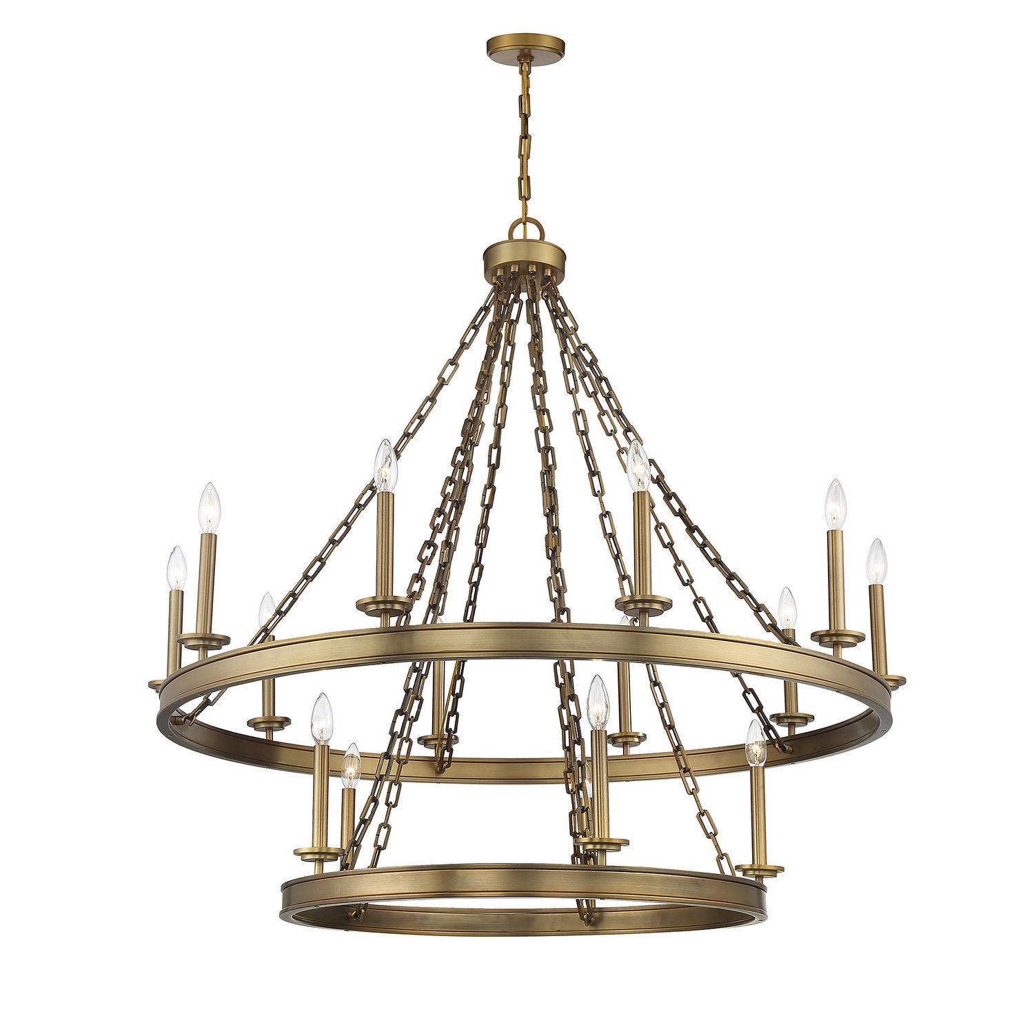 Savoy House - 1-4406-15-322 - 15 Light Chandelier - Seville - Warm Brass