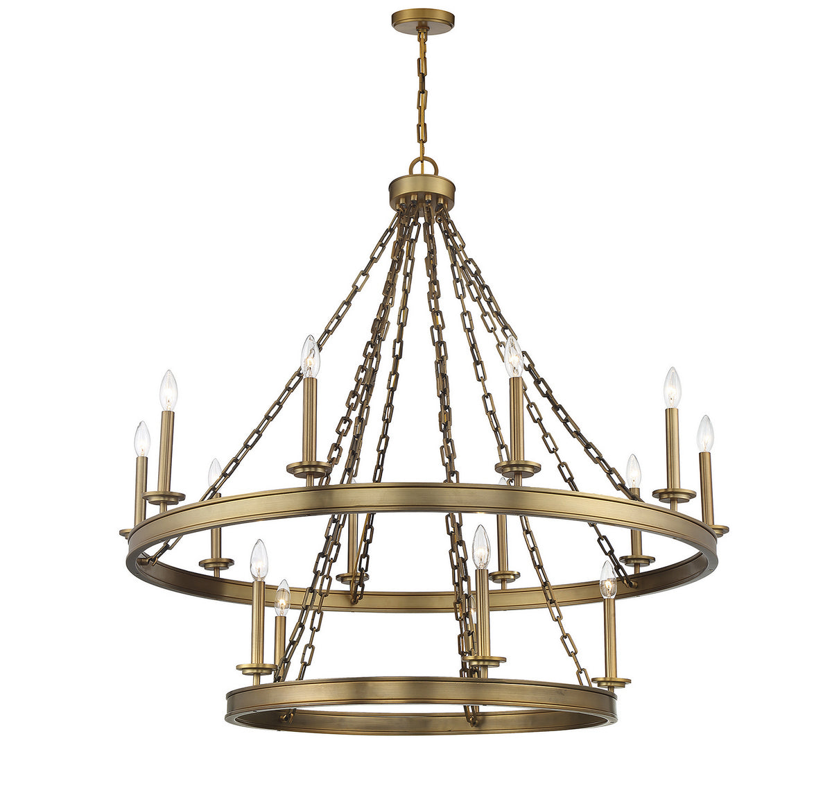 Savoy House - 1-4406-15-322 - 15 Light Chandelier - Seville - Warm Brass
