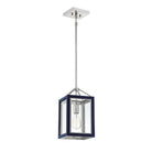 Savoy House - 3-8880-1-174 - One Light Pendant - Carlton - Navy with Polished Nickel Accents