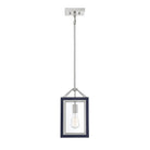 Savoy House - 3-8880-1-174 - One Light Pendant - Carlton - Navy with Polished Nickel Accents