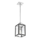 Savoy House - 3-8880-1-175 - One Light Pendant - Carlton - Gray with Polished Nickel Accents
