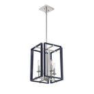 Savoy House - 3-8881-4-174 - Four Light Pendant - Champlin - Navy with Polished Nickel Accents