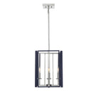 Savoy House - 3-8881-4-174 - Four Light Pendant - Champlin - Navy with Polished Nickel Accents