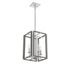 Savoy House - 3-8881-4-175 - Four Light Pendant - Champlin - Gray with Polished Nickel Accents