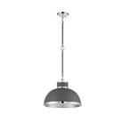 Savoy House - 7-8882-1-175 - One Light Pendant - Corning - Gray with Polished Nickel Accents