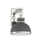 Savoy House - 9-8884-1-175 - One Light Wall Sconce - Corning - Gray with Polished Nickel Accents