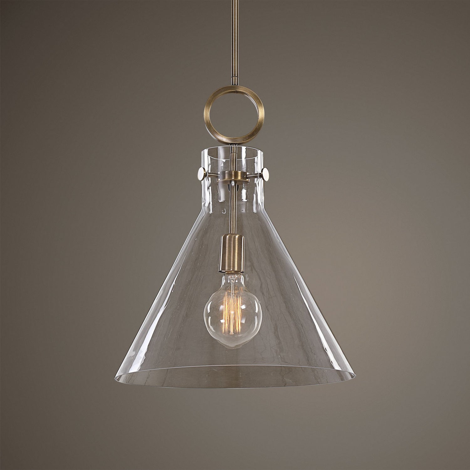 Uttermost - 21548 - One Light Pendant - Imbuto - Aged Brass