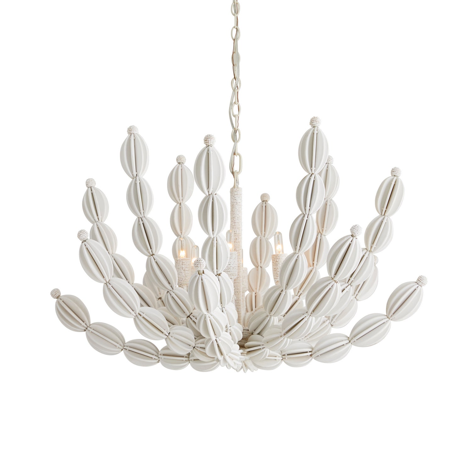 Arteriors - 85021 - Six Lumières Suspendu - Indi - Blanc