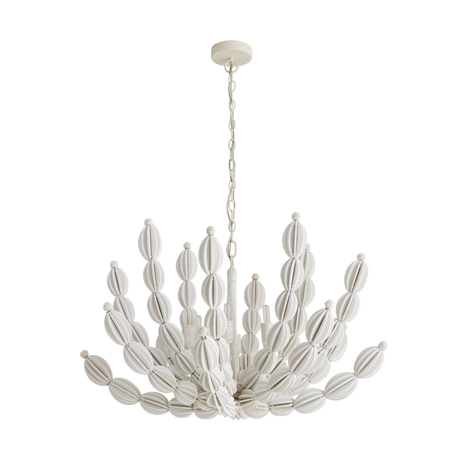 Arteriors - 85021 - Six Lumières Suspendu - Indi - Blanc