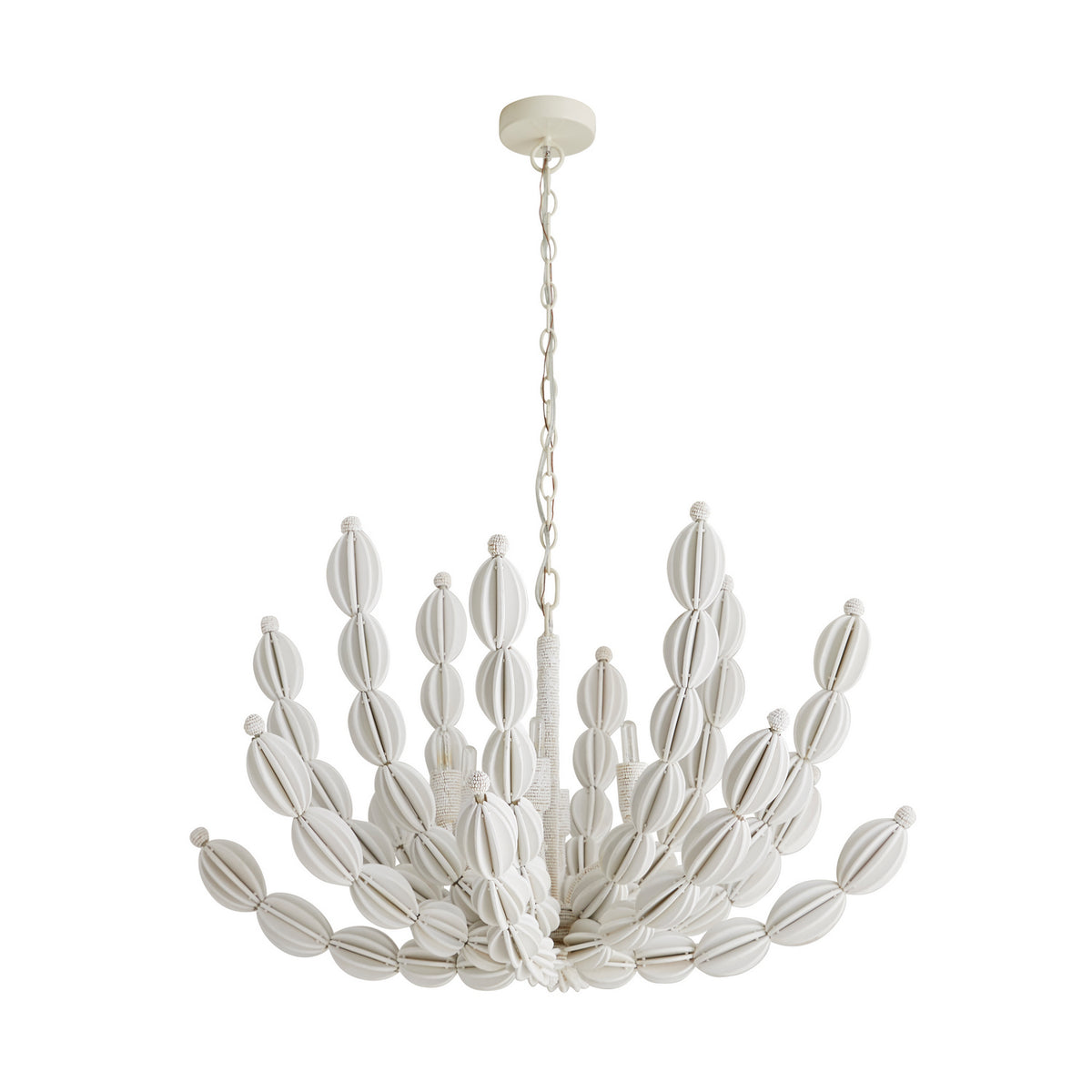 Arteriors - 85021 - Six Lumières Suspendu - Indi - Blanc