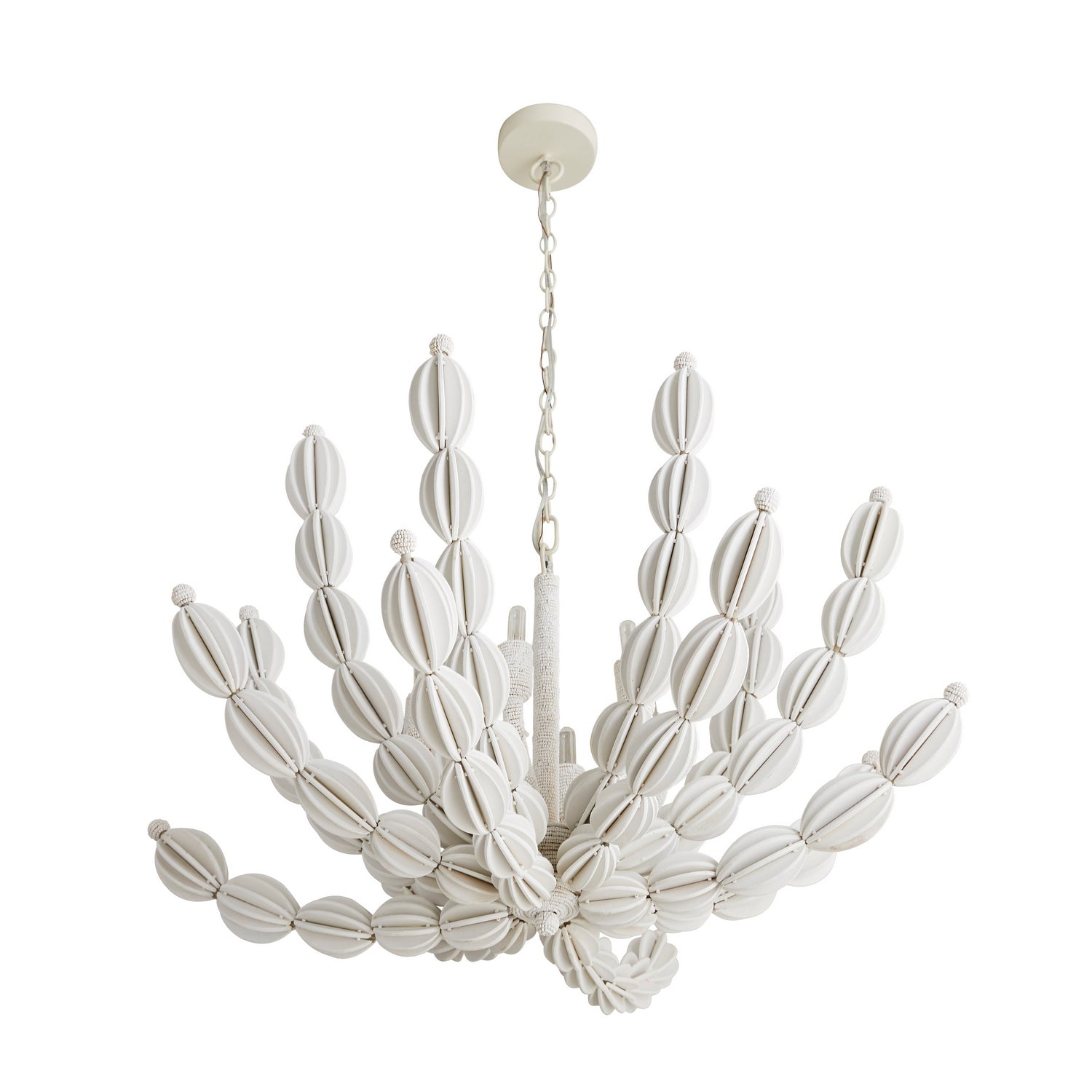 Arteriors - 85021 - Six Lumières Suspendu - Indi - Blanc