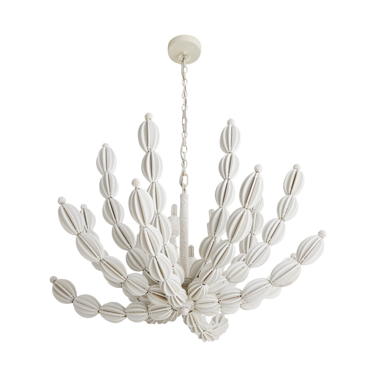 Arteriors - 85021 - Six Lumières Suspendu - Indi - Blanc