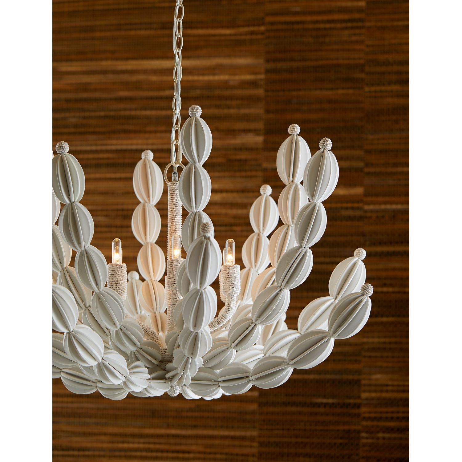 Arteriors - 85021 - Six Lumières Suspendu - Indi - Blanc
