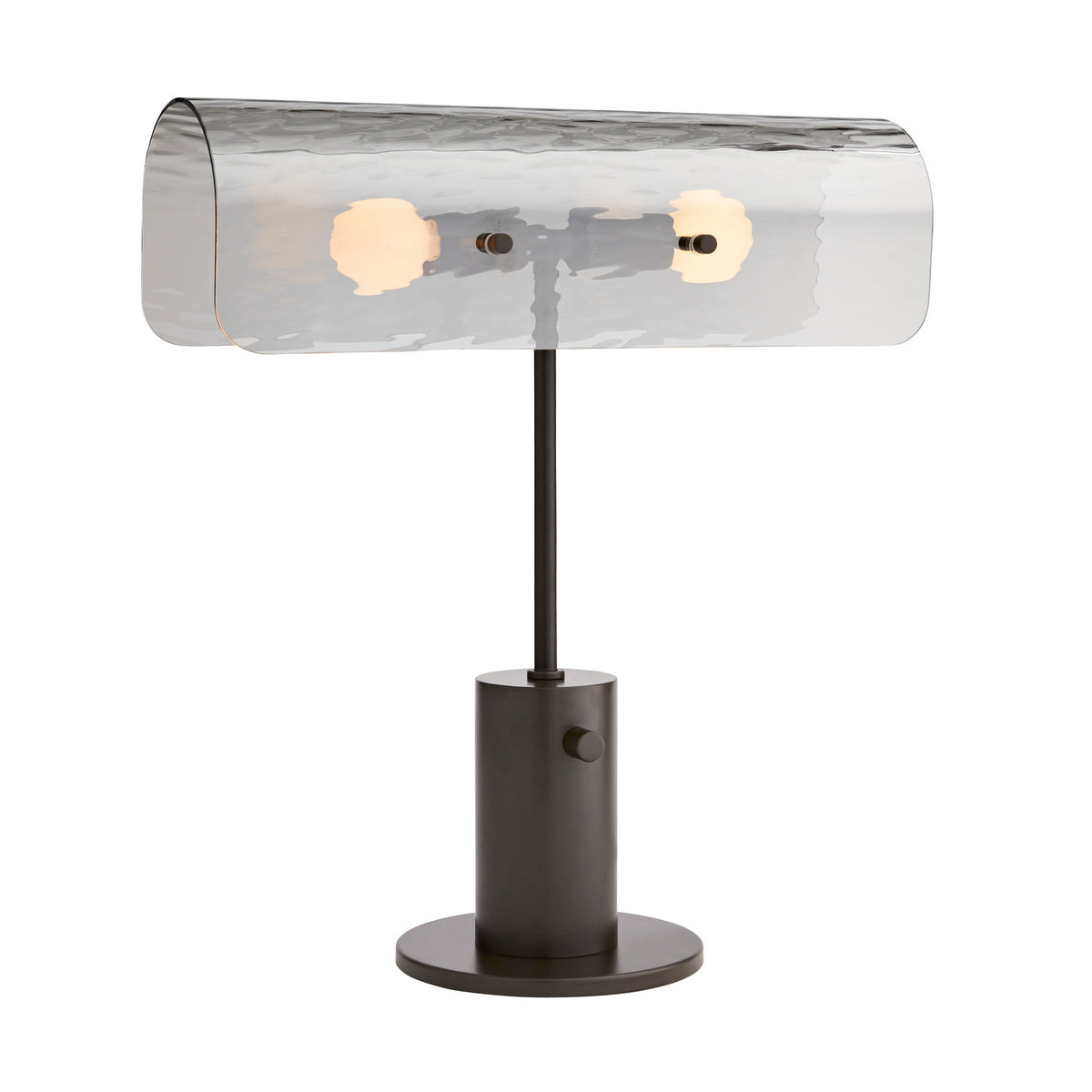 Arteriors - DA49010 - Lampe à deux lumières - Courbe - Fumée