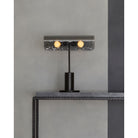 Arteriors - DA49010 - Lampe à deux lumières - Courbe - Fumée