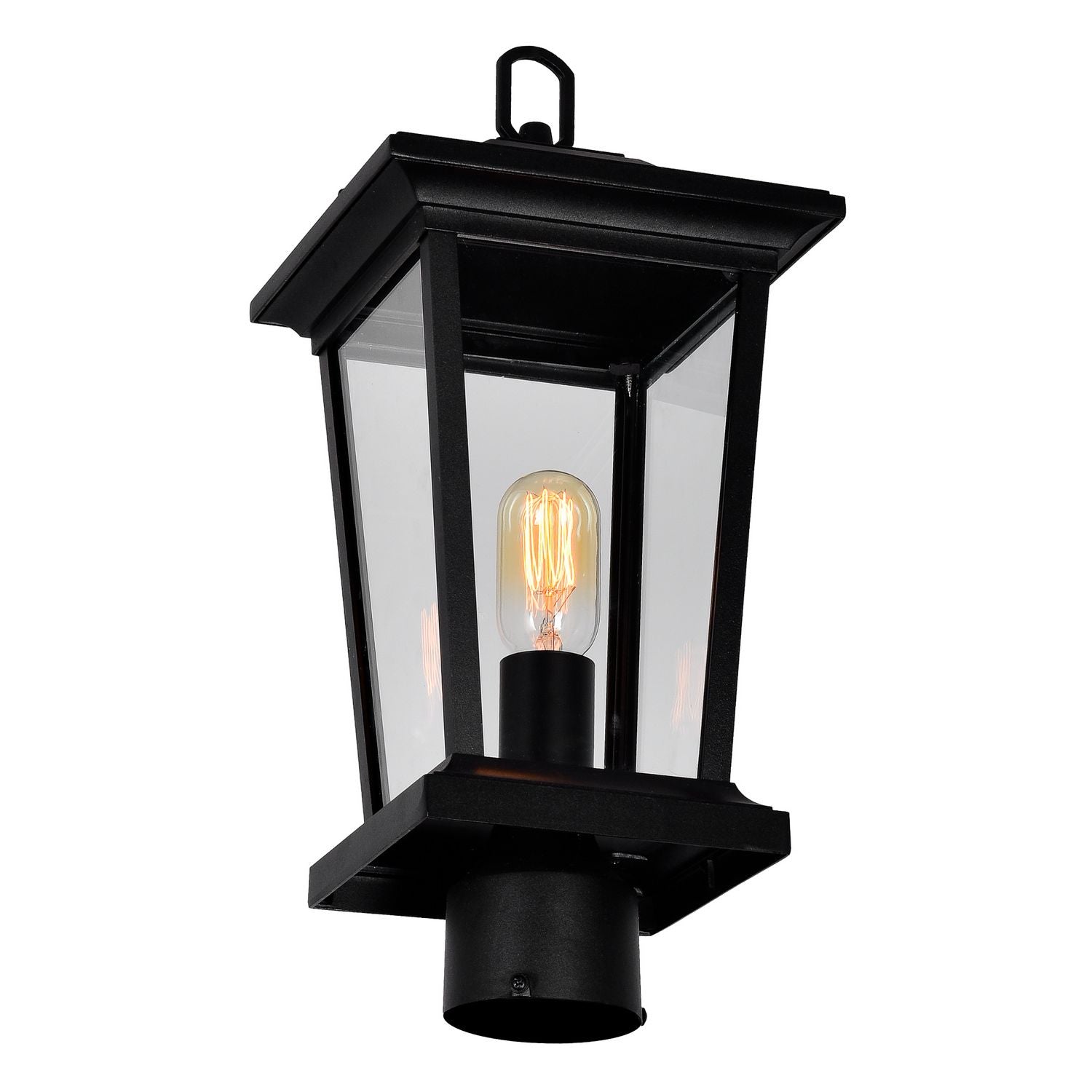 CWI Lighting Canada - 0413PT8-1-101 - Tête de lanterne extérieure à une lumière - Leawood - Noir