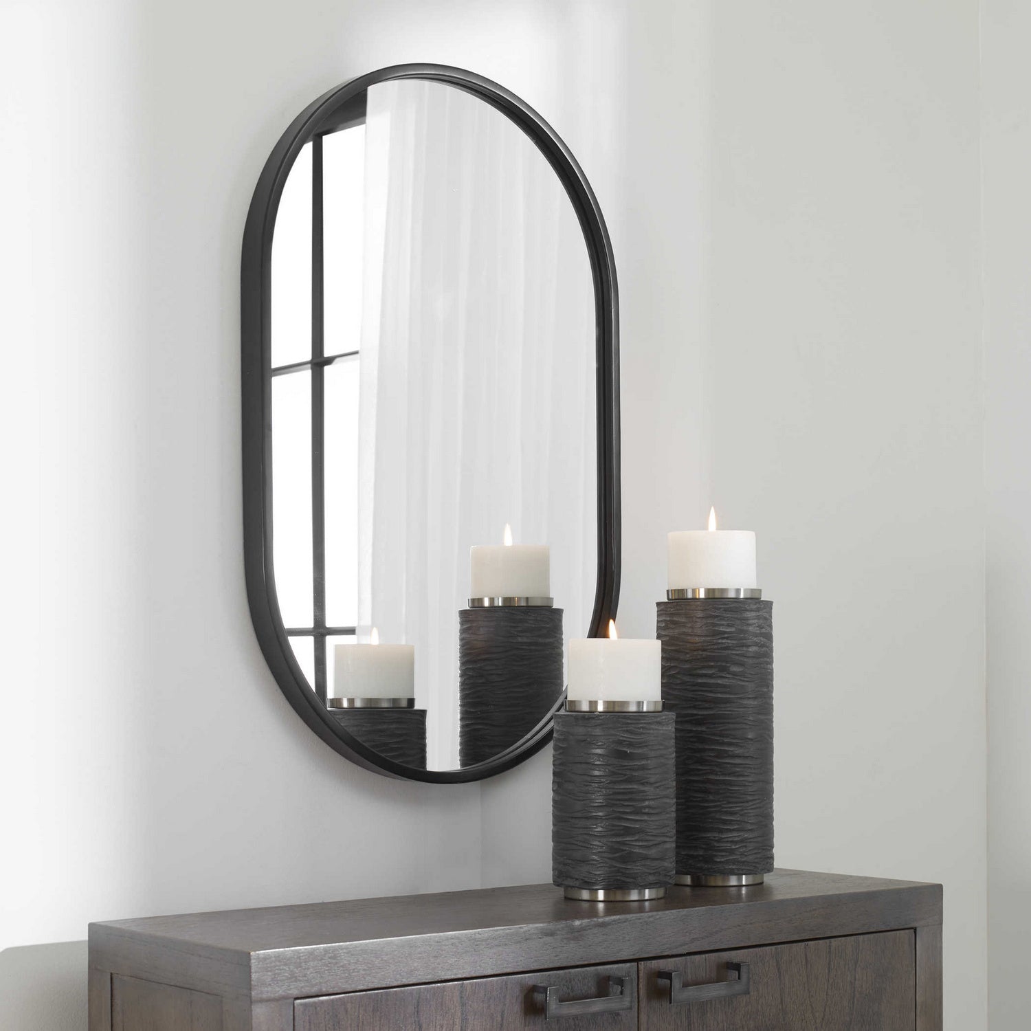 Uttermost - 09735 - Mirror - Varina - Satin Black