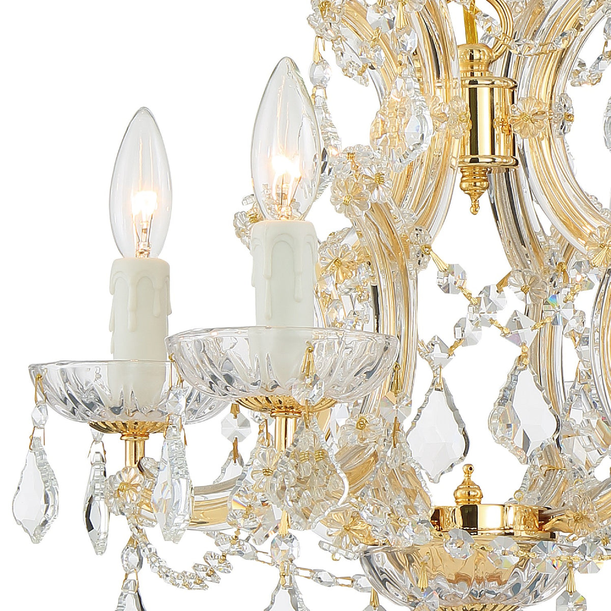 Crystorama - 4474-GD-CL-I - Mini lampe à quatre lumières Suspendu - Marie-Thérèse - Or