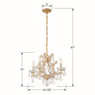 Crystorama - 4474-GD-CL-I - Mini lampe à quatre lumières Suspendu - Marie-Thérèse - Or