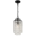 Crystorama - GAB-B7301-MK - Une lampe Suspendu - Gabrielle - Noir mat