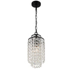 Crystorama - GAB-B7301-MK - Une lampe Suspendu - Gabrielle - Noir mat