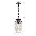 Crystorama - GAB-B7301-MK - Une lampe Suspendu - Gabrielle - Noir mat