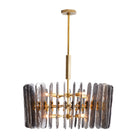 Arteriors - 89066 - Huit Lumières Suspendu - Klaus - Fumée