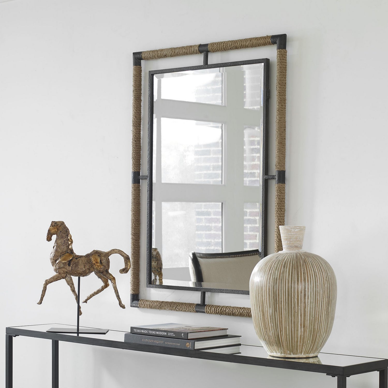 Uttermost - 09769 - Mirror - Melville - Textured Rust Black