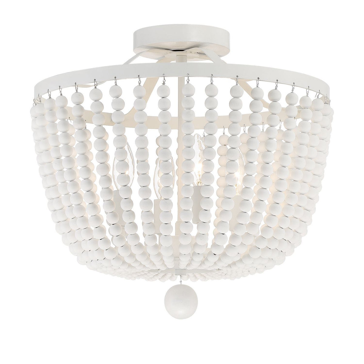 Crystorama - 604-MT_CEILING - Four Light Semi Flush Mount - Rylee - Matte White