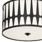 Crystorama - ROY-800-BK - Trois lumières Plafonnier - Royston - Noir