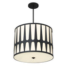 Crystorama - ROY-809-BK - Cinq lumières Suspension - Royston - Noir