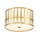 Crystorama - ROY-800-GA - Trois lumières Plafonnier - Royston - Or antique