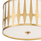 Crystorama - ROY-800-GA - Trois lumières Plafonnier - Royston - Or antique