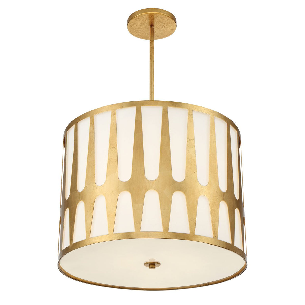 Crystorama - ROY-809-GA - Five Light Pendant - Royston - Antique Gold