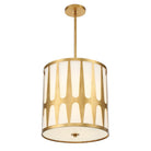 Crystorama - ROY-805-GA - Quatre lumières Suspension - Royston - Or antique
