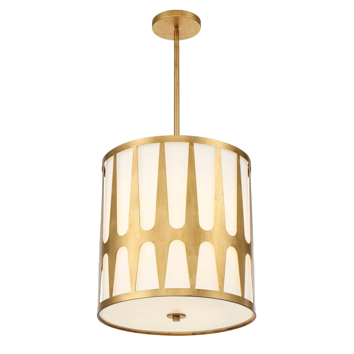 Crystorama - ROY-805-GA - Four Light Pendant - Royston - Antique Gold