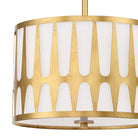 Crystorama - ROY-803-GA - Trois lumières Suspension - Royston - Or antique