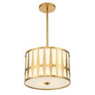 Crystorama - ROY-803-GA - Trois lumières Suspension - Royston - Or antique