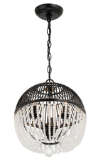 Crystorama - DUV-623-MK - Mini lampe à trois lumières Suspendu - Duval - Noir mat